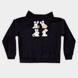 Cute Bunnies Easter Kids Hoodie